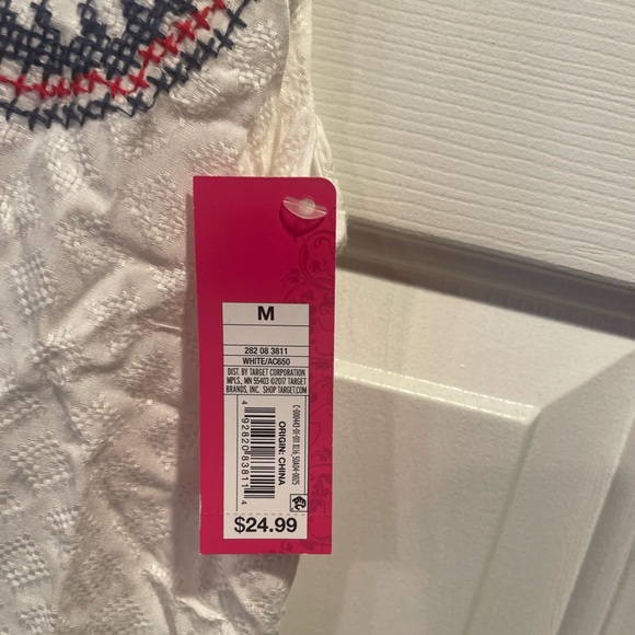 Xhilaration Whit Tunic Top NEW WITH TAGS - Picture 2 of 7